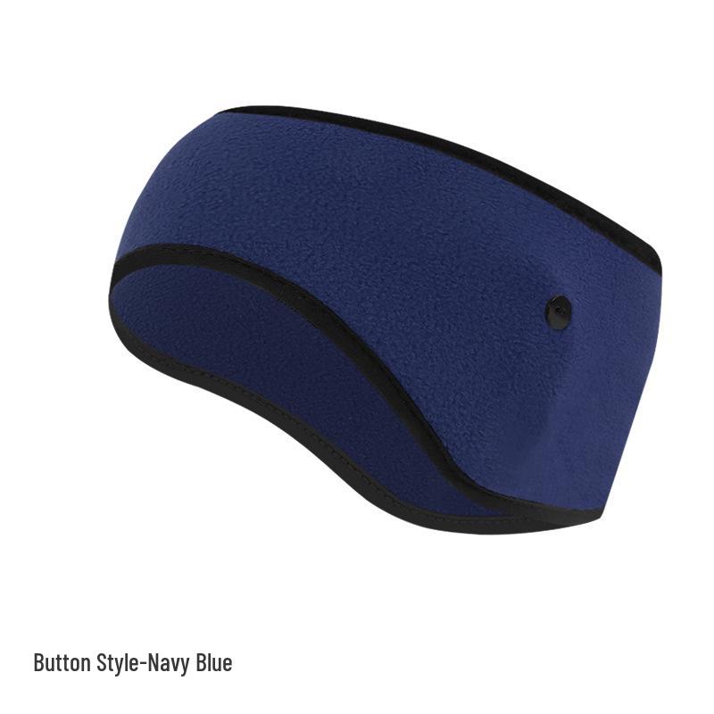Fleece Warmes Ohrband: Dickes breites Stirnband für Herbst- und Winterradfahren - Winddichte und kältefeste Ohrenschützer.