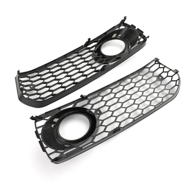 8T0807681B 8T0807682D Pair Fog Light Grill Honeycomb Grille With Trim for A5 S-Line S5 B8 RS5 Style 2008-2012 8T0-807-681-B 8T0-807-682-D