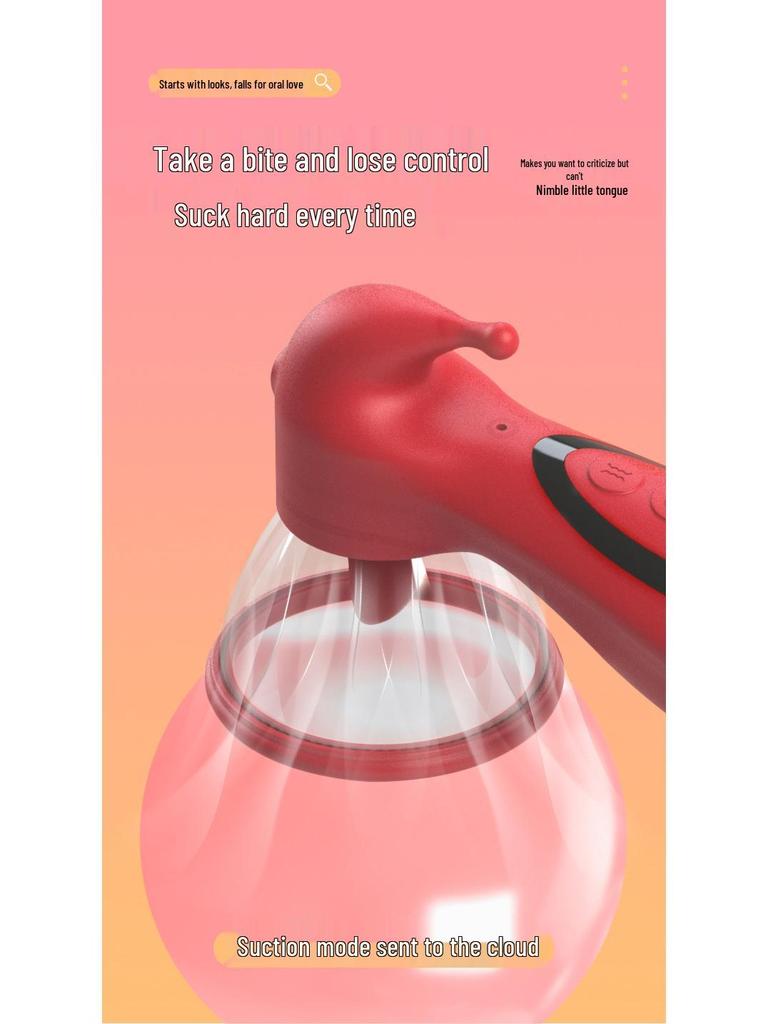 Clitoral and Nipple Stimulating Vibrator: Tongue-Licking and Sucking Massager for Female Orgasm