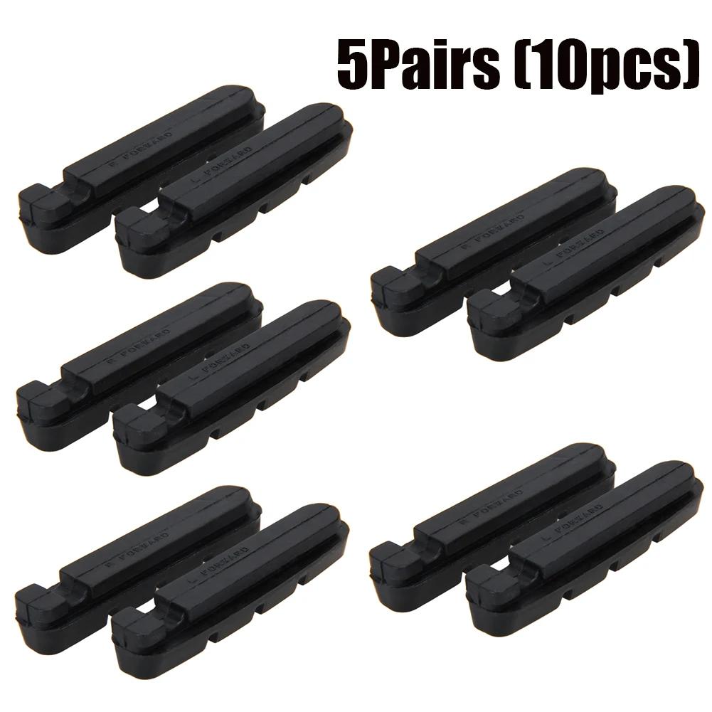 1-5pair Road Bike Brake Pads Brake Shoes Rubber Blocks Replacement for Shimano BR Shoe Holder Cycle Brake Hoof Part