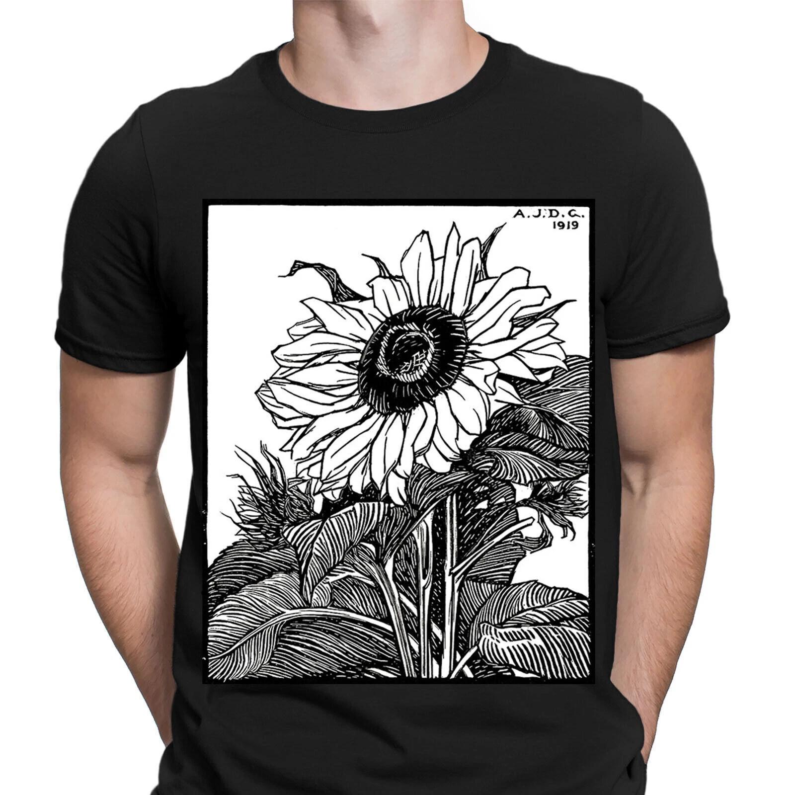 

Sunflower 1919 Nature Lovers Gift Vintage Art Retro Mens T-Shirts Tee Top #NED XL