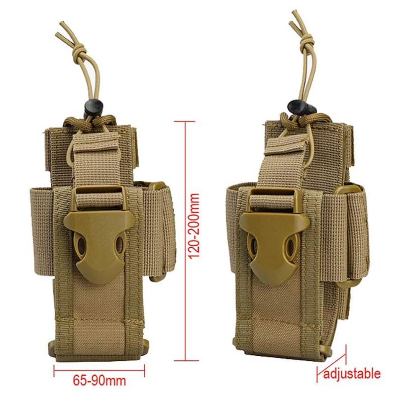 Walkie Talkie Holder Bag Molle Radio Pouch Nylon Waist Pack Pocket Pendant Pouch Hunting Accessories