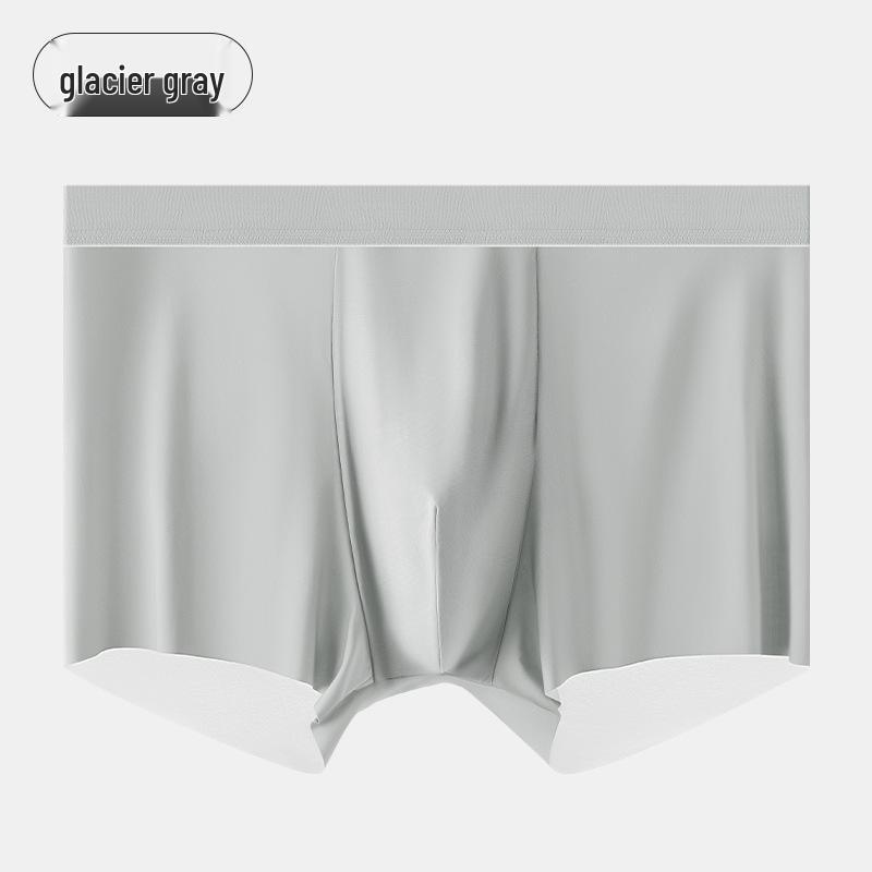 

Мужские бесшовные боксеры из ледяного шелка - летнее нижнее белье из тутового шелка XXXL (80-93 kg)