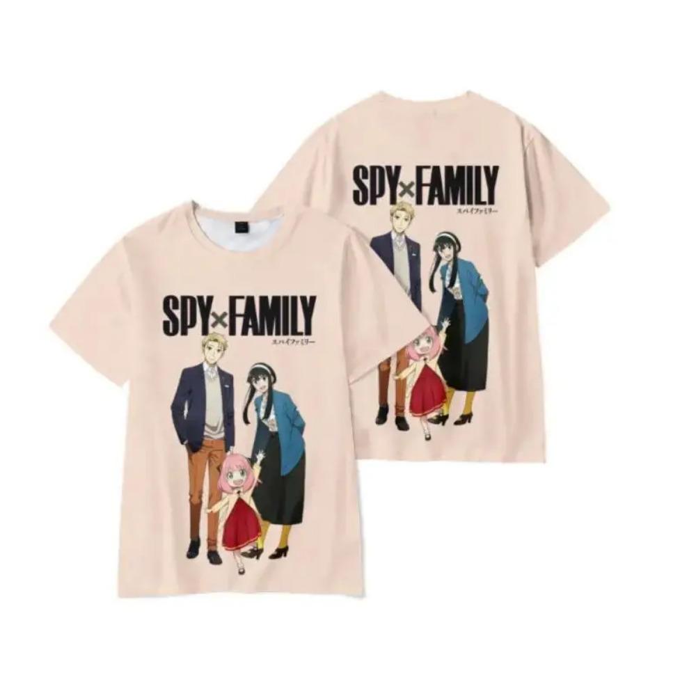 Spy X Family 3D-Druck T-Shirts Anime Harajuku Kawaii Mädchen Anya Jungen Cosplay Übergroßes T-Shirt Oberteile Tees Geschenk Kindergeschenk Kleidung