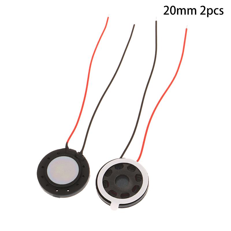 New 2Pcs Round 8 Ohm 1W Speaker 8ohm 15MM/18MM/20MM Loud Speakers Tablet Mobile Phone Trumpet Horn Small Loudspeaker Audio