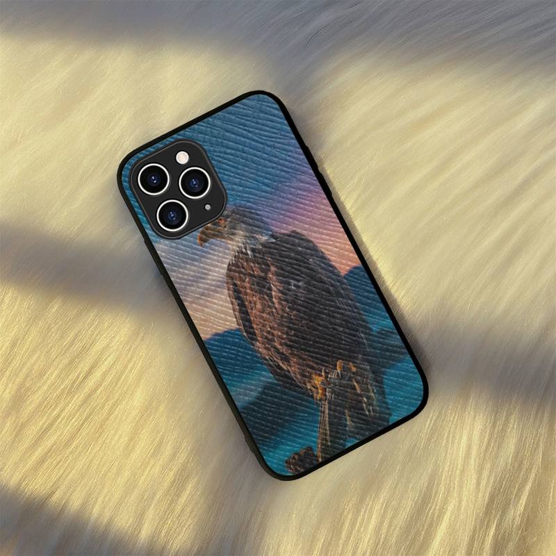 

Чехол для телефона King Of Birds Eagle, жесткий кожаный чехол для iPhone 11 12 13 Mini Pro Max 8 7 Plus SE 2020 X XR XS Coque iphone 13promax3