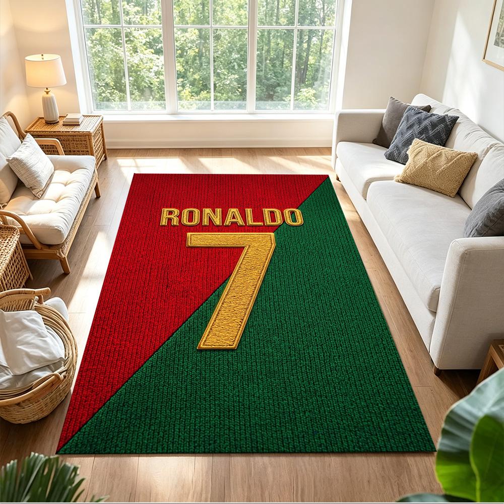 Cristiano Ronaldo Floor Rug Office Rug Design for Study Room Entryway Living Rooms Kitchen Anti-slip Rug Decorate Offices Gift for Festivals