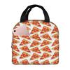 Pizza Slice Pattern Insulated Lunch Bag for Women Kids Portable Food Boxes Thermal Lunch Box Tote