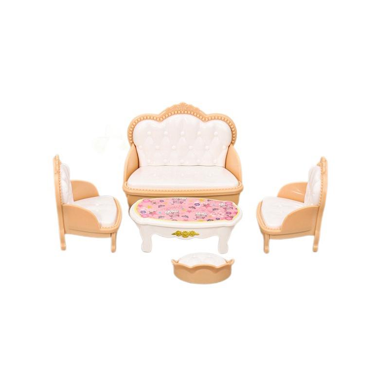 1 Set 1:12 Dollhouse Miniature Sofa TV Coffee Table Living Room Set Furniture Home Model Decor Toy Doll House Accessories