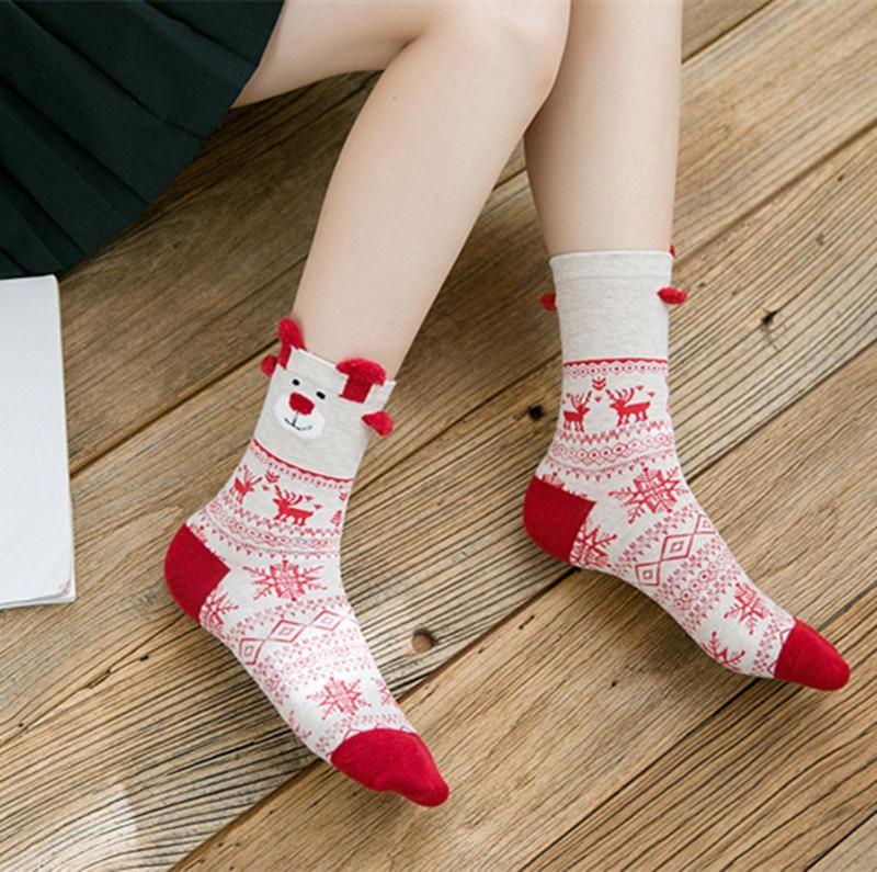 New Arrival Women's Winter Socks Cotton Christmas Gift Warm Soft Comfortable Cotton Winter