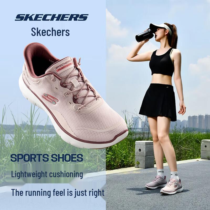Skechers Women s Mesh Slip-On Casual Sport Shoes 6