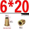 Zinc Alloy Hex Self-Tapping Nut with Washer for Furniture, Internal/External Thread, Medium Wood, Sizes M4-M8.