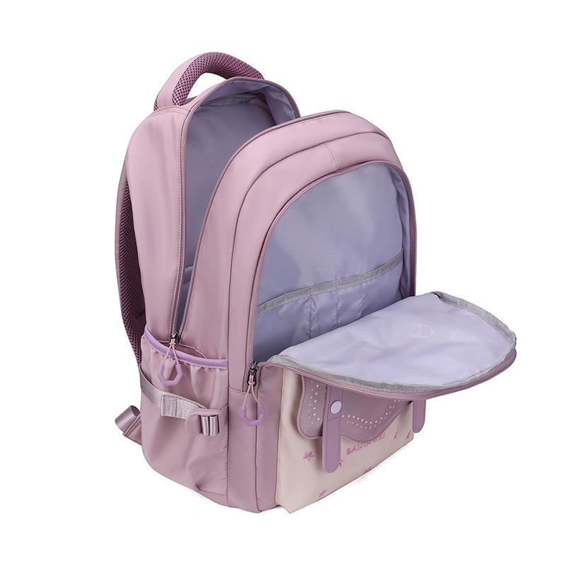 Korean Style Daily Backpack For Women Packsack Waterproof Nylon Fabric Travel Backpacks Girls School Bag Teenagers Casual Bags
