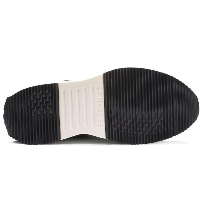 Converse Run Star Hike Fabric Non-slip Lightweight Low-top Sneakers Unisex Gray and Black