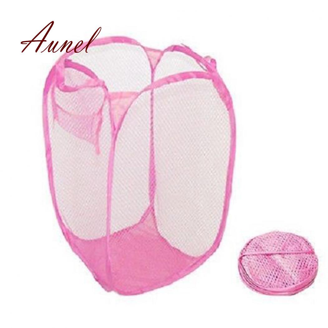 

Сумка для белья, сетка для стирки, складная корзина для белья, сумка для хранения подарочной корзины розовый