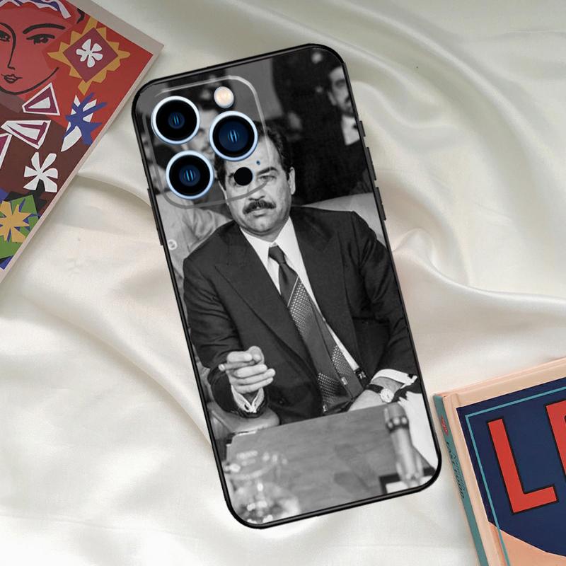 Saddam Hussein Iraq Phone Case For iPhone 16 15 11 12 13 14 Pro Max Mini X XR XS Max Plus Cover Shell