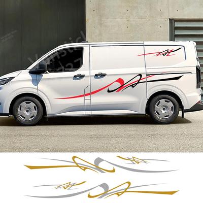 Car Sticker Graphics Stripes Decor Decal for Van Capmer RV Motorhome Panel Cargo Bus MPV Minivan Caravan Auto Tuning Accessories