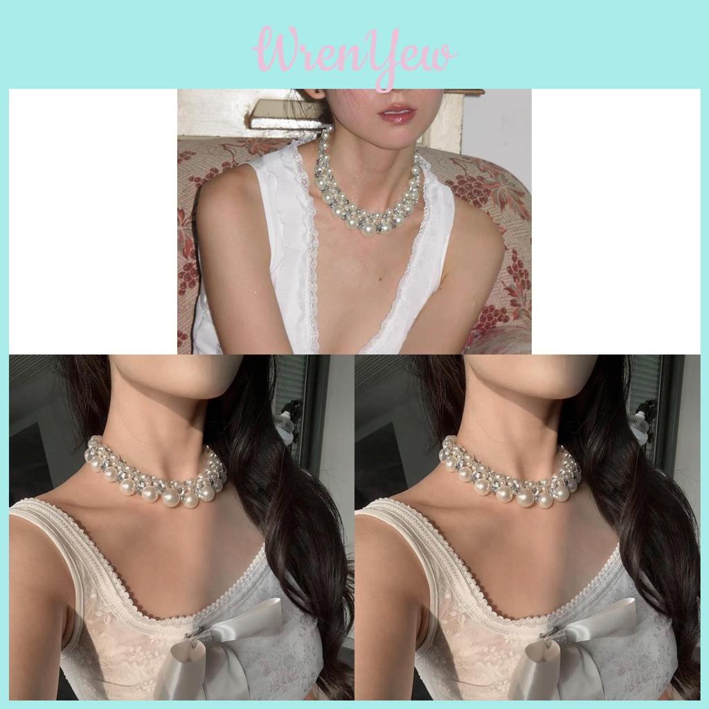 Vintage-inspirierte Perlenketten Statement-Schmuck Handgefertigter Geometrischer Anhänger Für Frauen