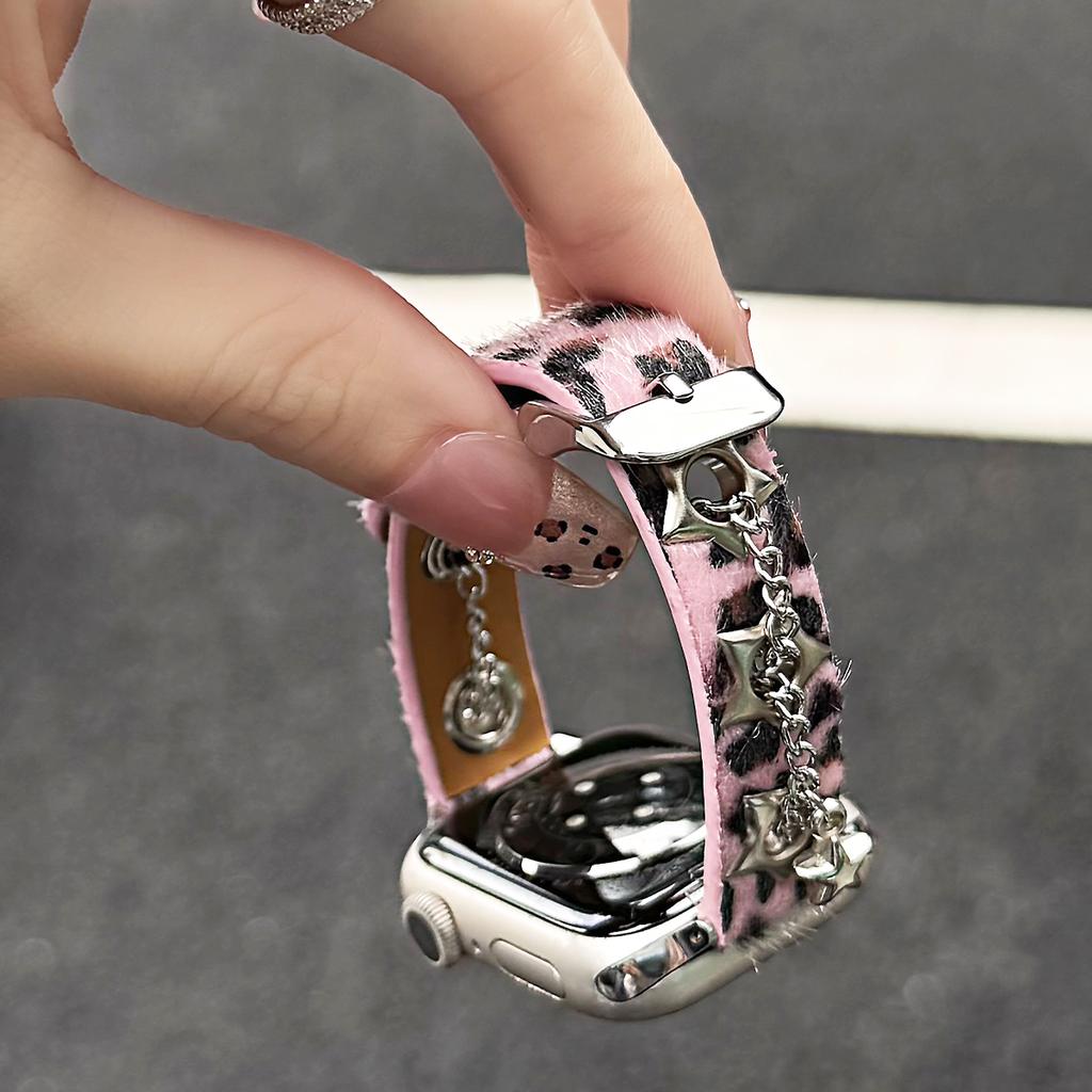 Lederarmband für iWatch Ultra3 2 11 10 9 8 7 6 5 Se3 Liebes-Metallarmband für Apple Watch 40mm 41 42mm 44 45mm 46 49mm