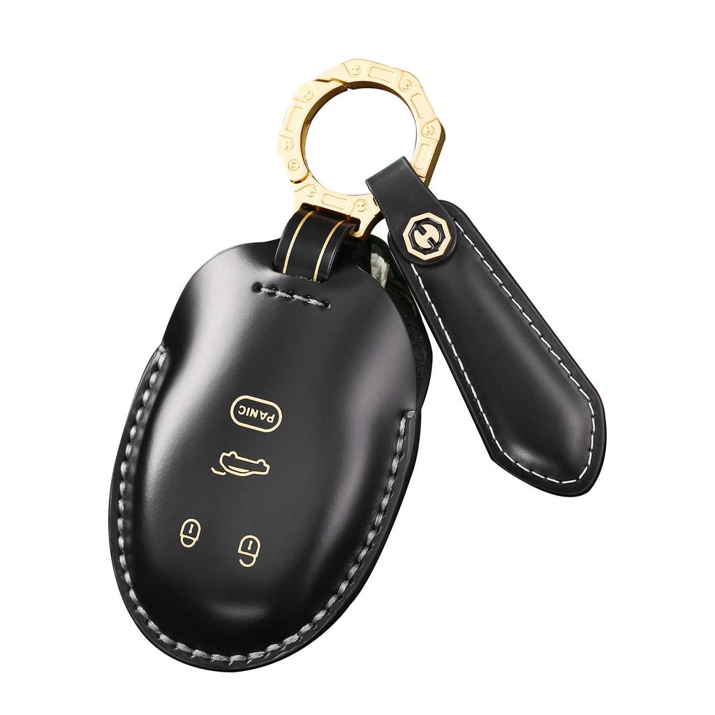 Ručně šitá sada kožených pouzder na klíče z pravé kůže pro Bentley Bentayga, Flying Spur, Continental GT