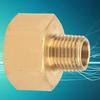 Brass Pipe Fitting Adapter for Pressure Gauge 1Celsius4  BSPT Male to 1Celsius4  NPT Female