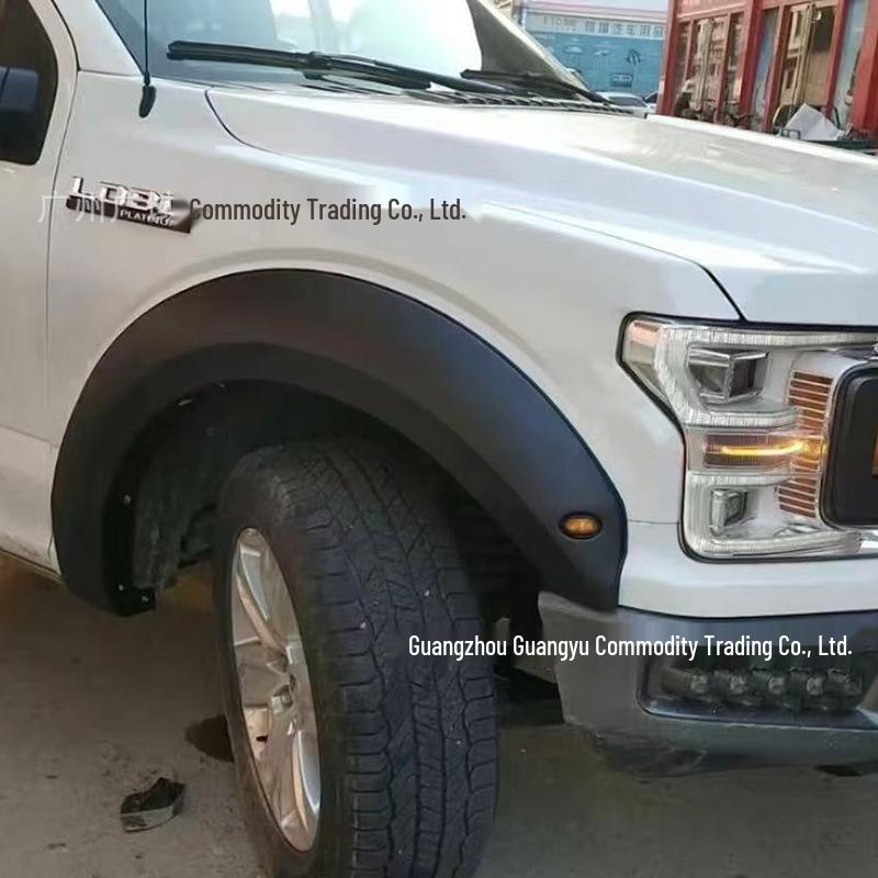 2018-20 Ford F150 Raptor-Style Wide Fender Flares with Lights & Sand/Stone Guards