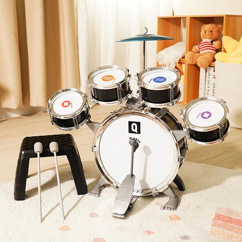 Qiaowa Beginner's Children's Drum Set - Birthday & Christmas Gift for 2-3 Year-Old Boys