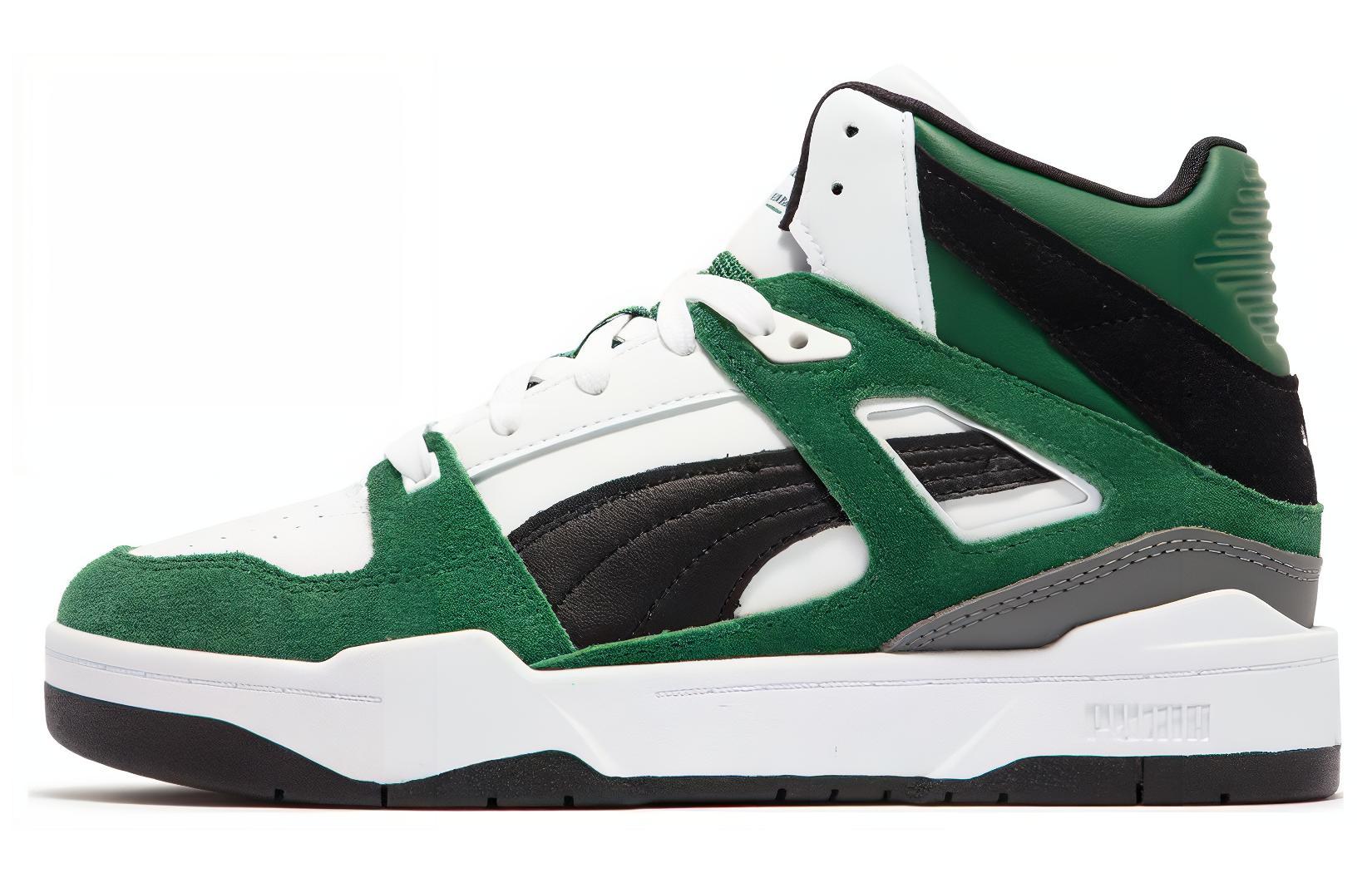PUMA Slipstream Hi Heritage White Green Black 387998-08 38.5