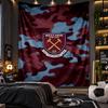 Wall Hanging Tapestry West Ham United Football Print Cloth for Living Room Bedroom Home Decor