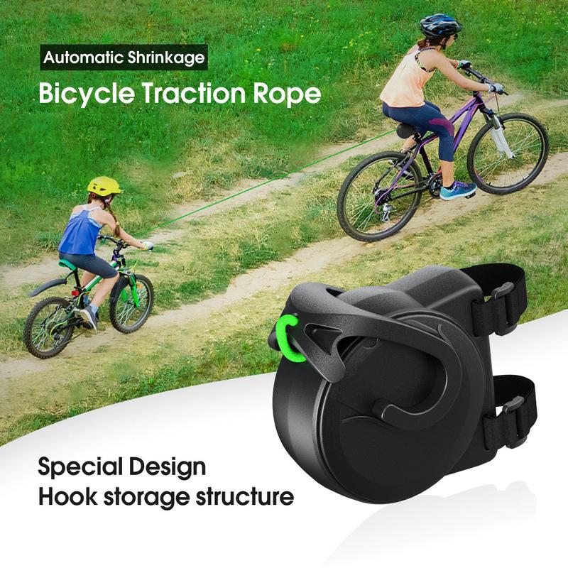 1PC Bicycle Tow Rope Mountain Bike Flexible Retractable Bike Tractor Parent-Child Pull Rope Towing Trailer Outdoor Cycling Tools