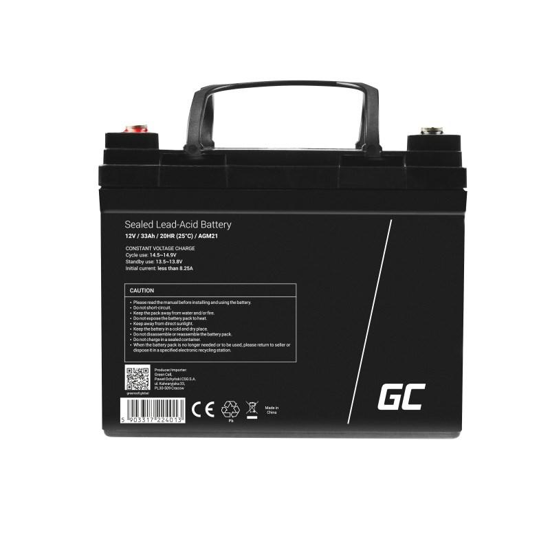 GREEN CELL GEL BATTERY AGM21 12V 33AH