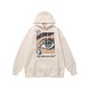 Cross-border European and American Trendy Brand GALLERY DEPT Tears Letter Printing Fleece Hooded Sweater Men's and Women's High Street Jacket