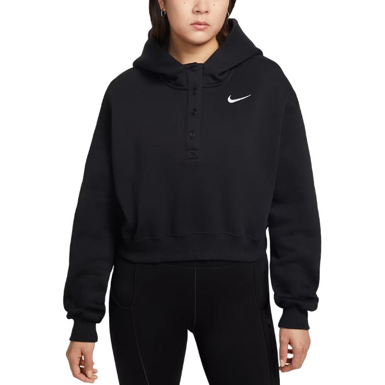 Nike Логотип Худи Длинный рукав Свободный Короткий Свитшот Женский свитшот IF0259010 XS