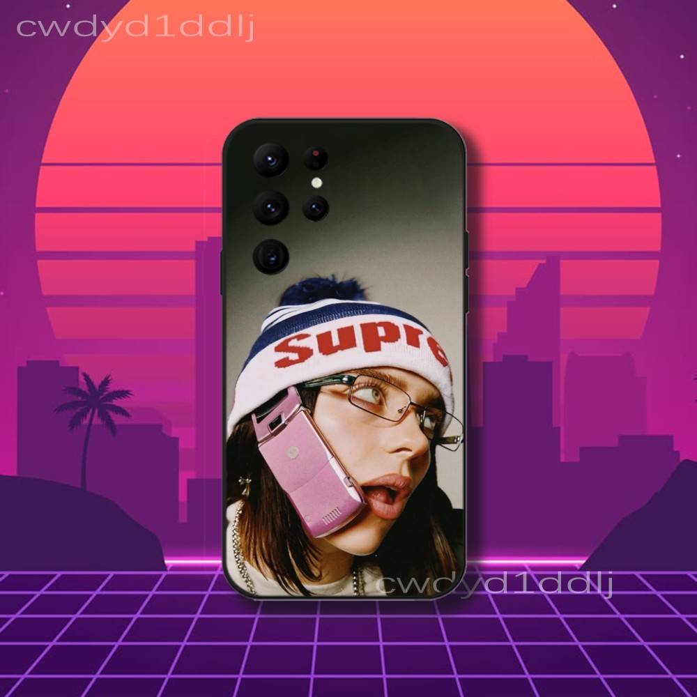 

B-Billie-S HIT ME HARD AND SOFT Phone Case For Samsung S10,S21,FE,S21 ,S26,S25,S24,S23,Ultra,S9,S22,Plus Black Shell Cover Samsung S26Plus