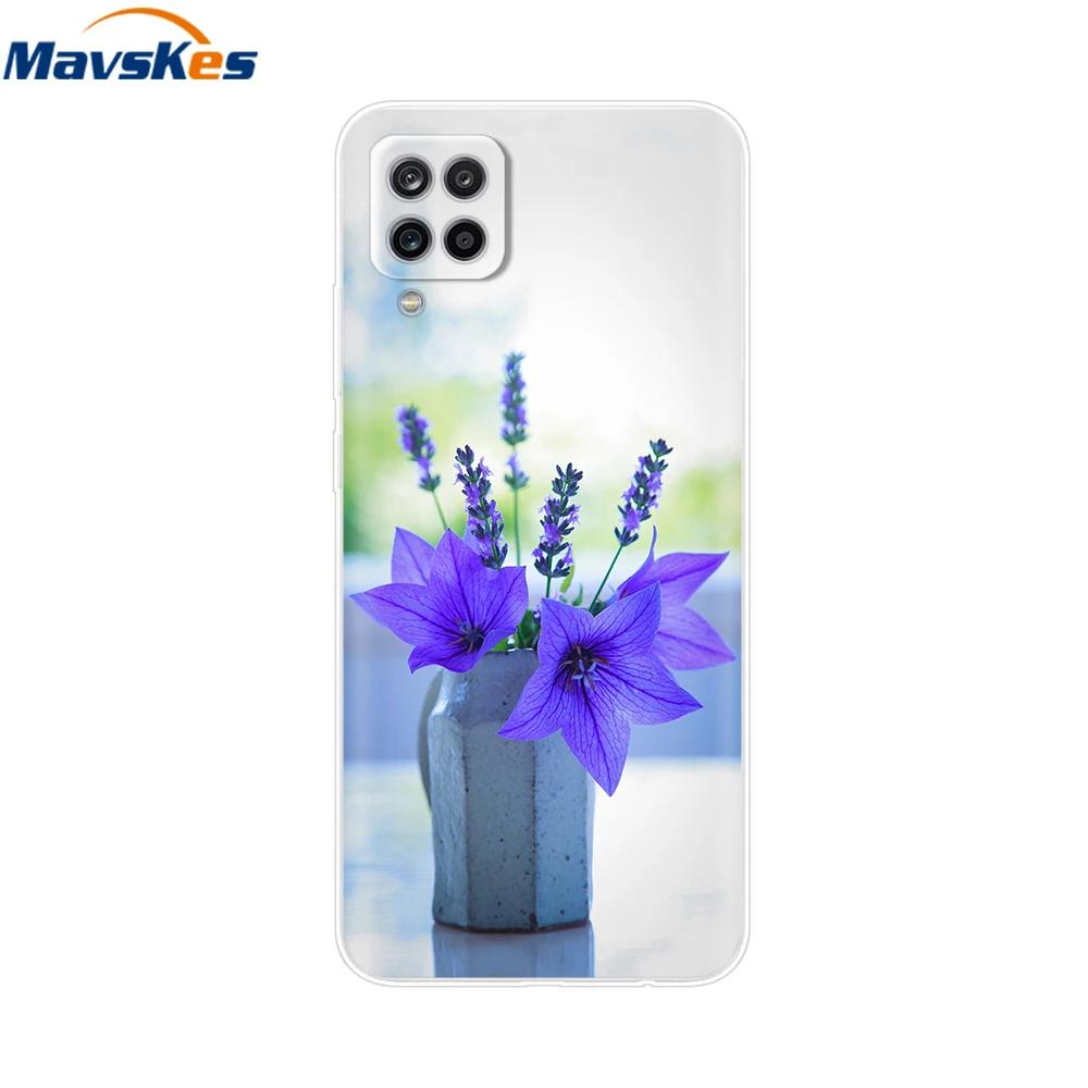 Phone Case For Samsung Galaxy A12 Case SamsungA12 Silicone Clear TPU Painted Soft Cover For Samsung A12 A 12 Bumper Fundas Etui