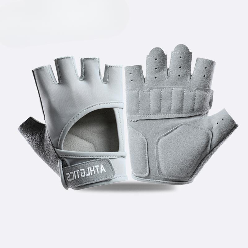 Sommer Fitnesshandschuhe Neuer Stil für Männer und Frauen Outdoor Verschleißfest Atmungsaktiv Radfahren Anti-Rutsch Verdickte Luftpolster Halbfingerhandschuhe