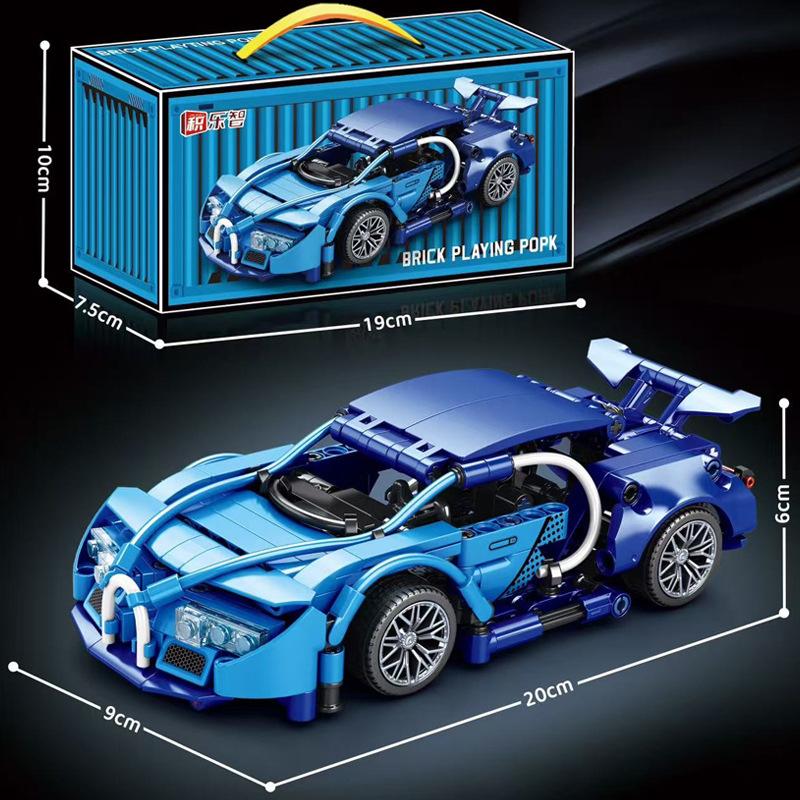 Technologie Závodní Auto Stavebnice Model 1:20 Model auta s rychlým pohybem Mechanická stavebnice Super Block Hračka Dárky pro děti i dospělé
