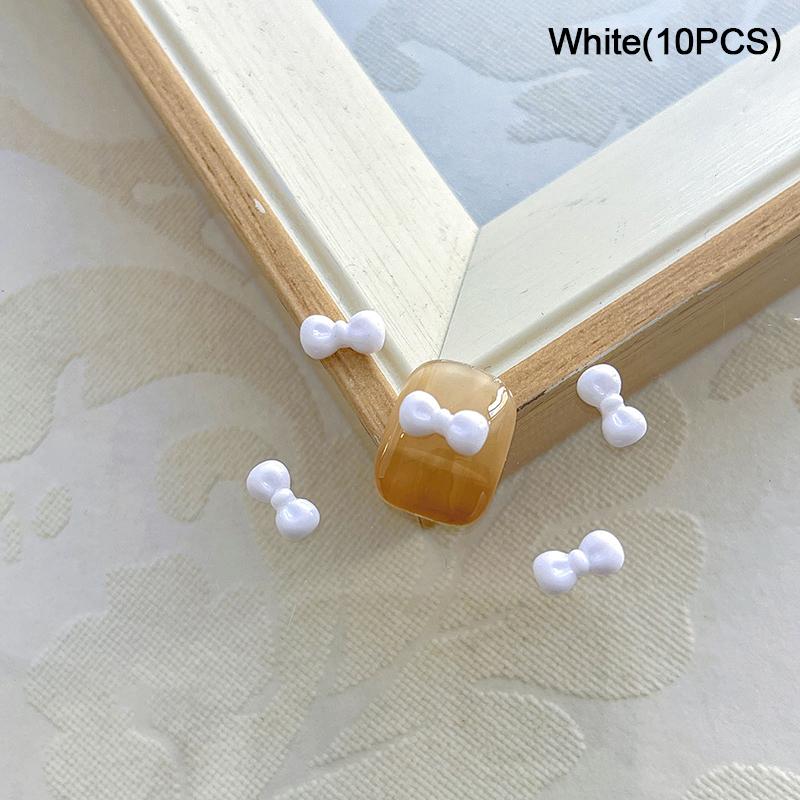 10Pcs 3D Bowknot Nail Art Charms Colorful Resin Jewelry Women Nail Decoration Bow Nail  Manicure Salon Diy Gift