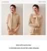 Women's Cable Knit Cashmere Cardigan - Solid Color, Stand Collar, Zipper Closure, Autumn/Winter Casual Style Sweater