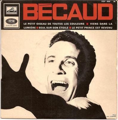 7-Zoll Schallplatte GILBERT BÉCAUD - Seul Sur Son Etoile EGF866 La Voix De Son 1966 Frankreich Pop Gebraucht
