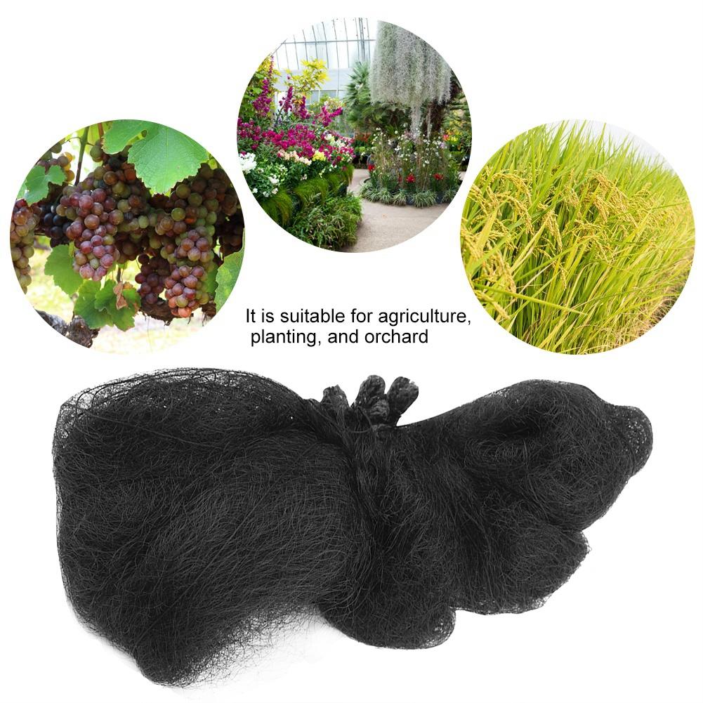 Black Nylon Anti Bird Mesh Net for Agriculture Plant Pond Orchard Garden(S)
