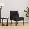 Vidaxl Fauteuil, Zwart, Bekleed met Fluweel