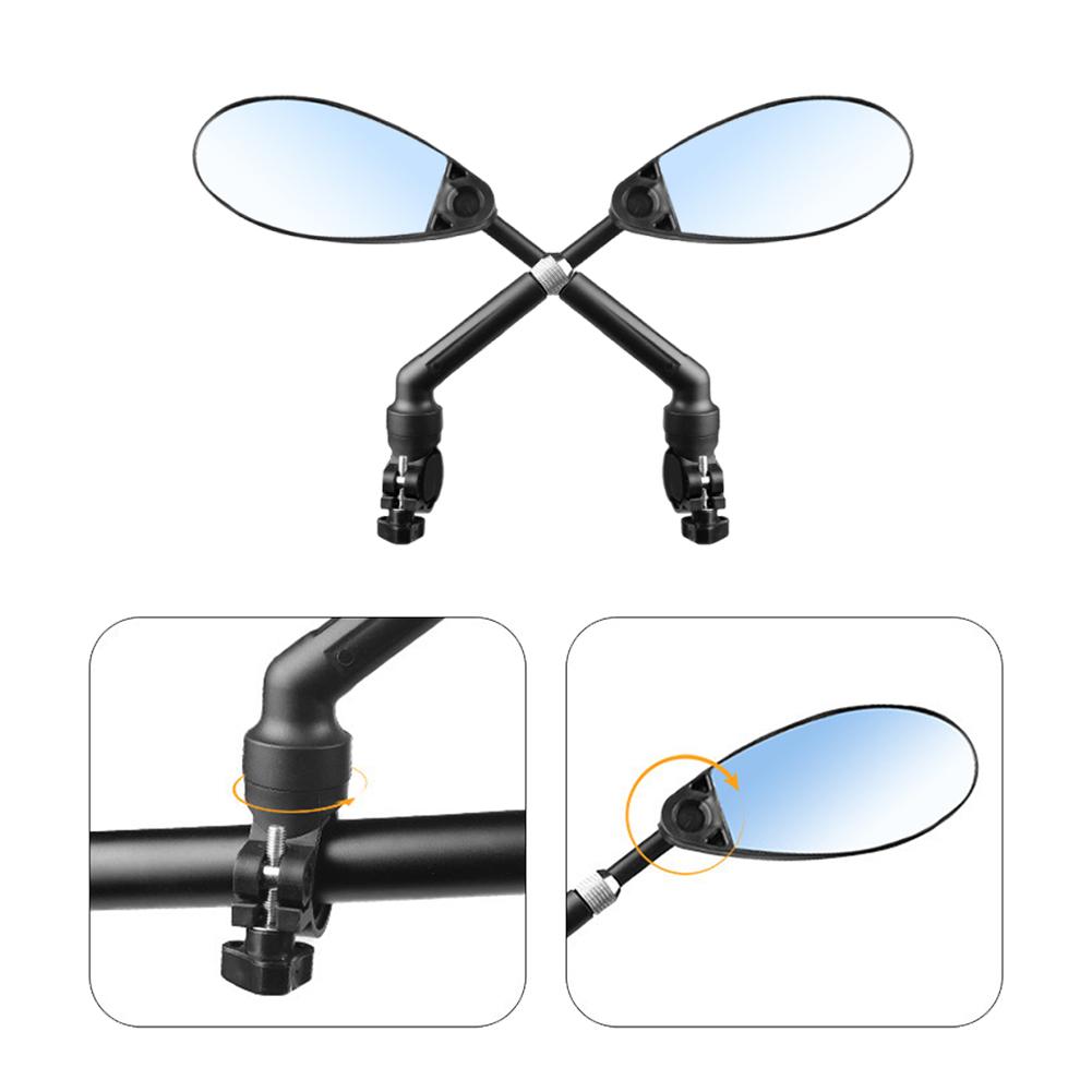 Bicycle Rearview Mirror Handlebar Bike Mirror Wide View Cycling Rear View Mirror Adjustable Angle Anti-glare Cycling Accessories China Mainland