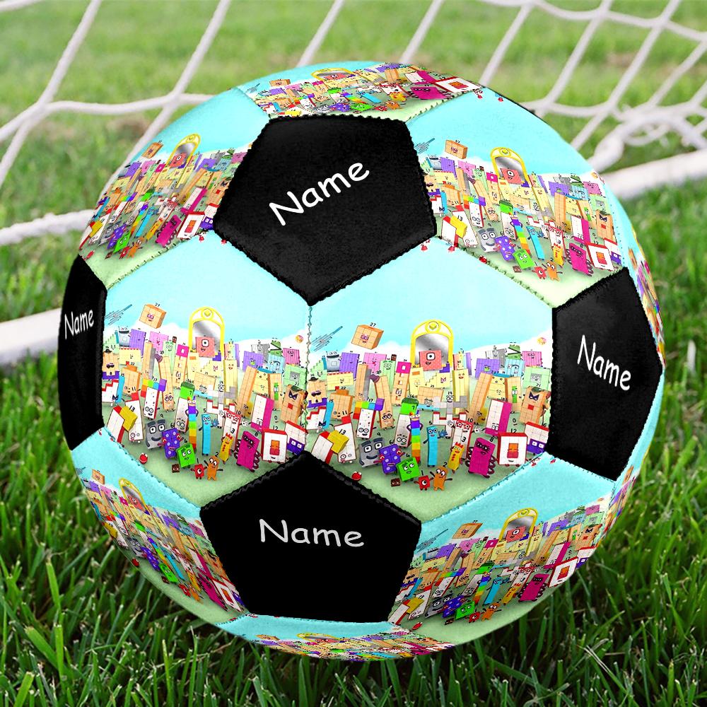 Custom Name Numberblocks Theme Size 5 Soccer Ball, Suitable for Both Indoor and Outdoor Matches, a Gift Suitable for Everyone.