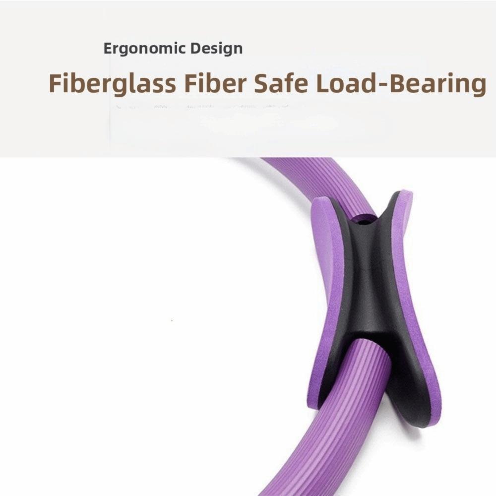 Glasfaser Yoga Ring Rutschfester Griff Fitness Kreis Formgebender Pilates Ring Power Yoga