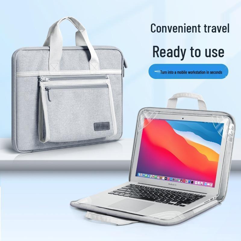 Handheld Stand Sleeve for MacBook 13.3/15 Inch - Protective Laptop Bag