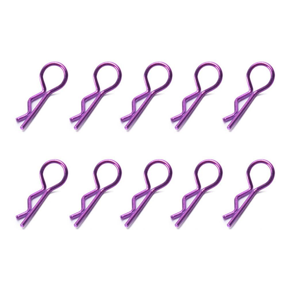 10Pcs Rc Body Clips 90-Degree Angle Springy Pins Bent Springy Pins For 1/8 1/10 1/12 Scale Model Car Truck Crawler Truck