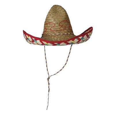 Fiestas Guirca Unisex Kapelusz Kostiumowy Meksykański Słomkowy dla Dorosłych