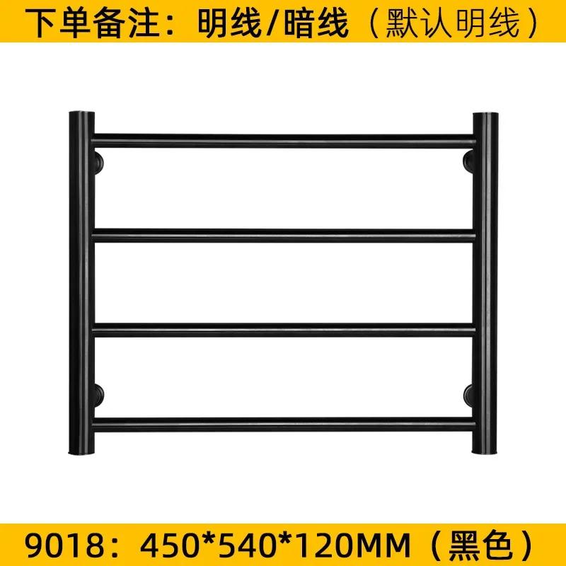 

Черный/хром/золотой электрический рельс. Умный обогреватель. Скрытая/открытая проводка. Подогреваемая полка. Сушилка для полотенец из нержавеющей стали. UK&Right чёрный