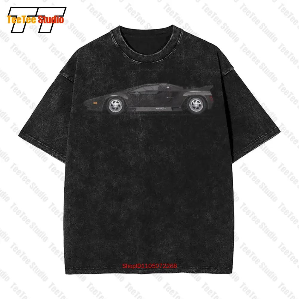 Vector W8 Twin Turbo Black Vintage Oversized T-Shirt QBH5